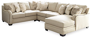 Luxora 4-Piece Sectional with Chaise, Bisque, large