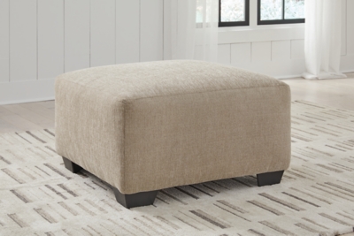 Brogan Bay Oversized Accent Ottoman, Cork