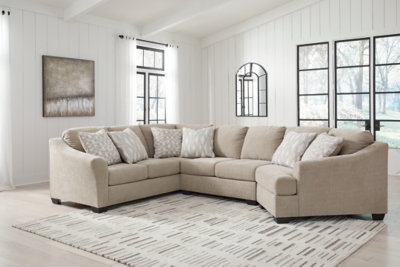 Brogan Bay 3-Piece Sectional with Cuddler, Cork