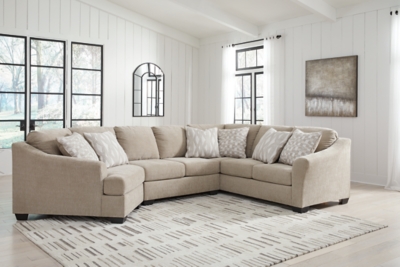 Brogan Bay 3-Piece Sectional with Cuddler, Cork