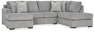 Casselbury 2-Piece Sectional with Chaise, Cement, large