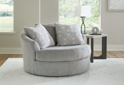 5290621 Casselbury Oversized Swivel Accent Chair, Cement sku 5290621