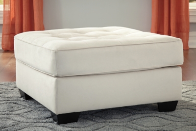 Filone Oversized Accent Ottoman, Ivory, large