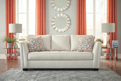 Ashley furniture deals orange couch