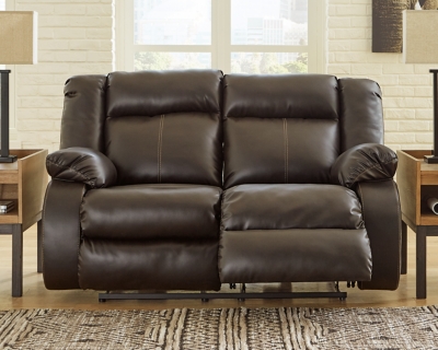 Denoron Power Reclining Loveseat, Chocolate, rollover