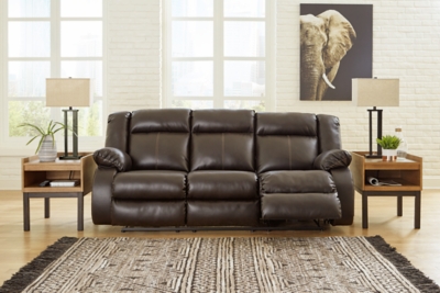 Denoron Power Reclining Sofa, Chocolate, large