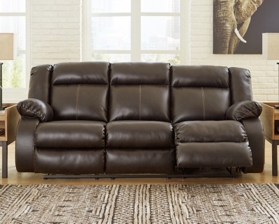 Denoron Power Reclining Sofa, Chocolate, rollover