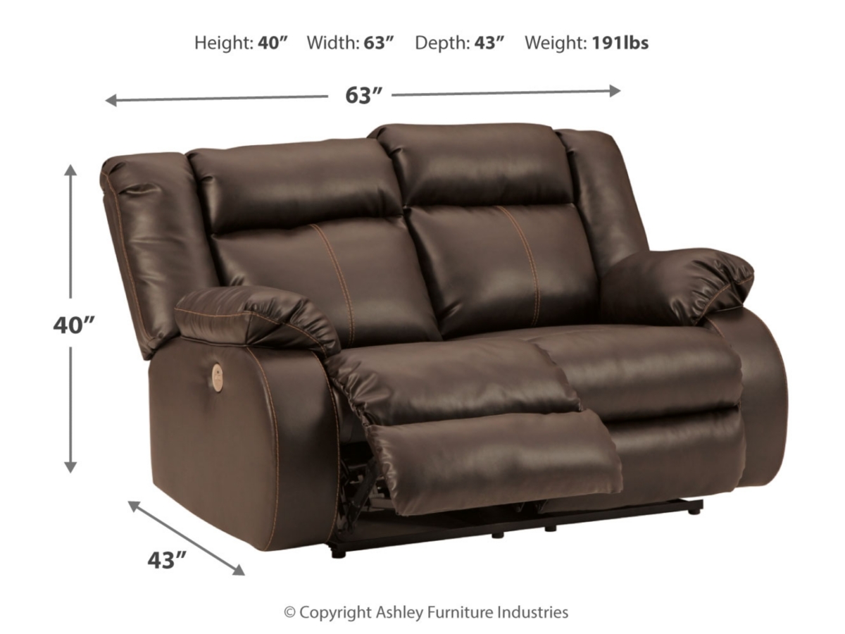 Denoron Power Reclining Loveseat Ashley