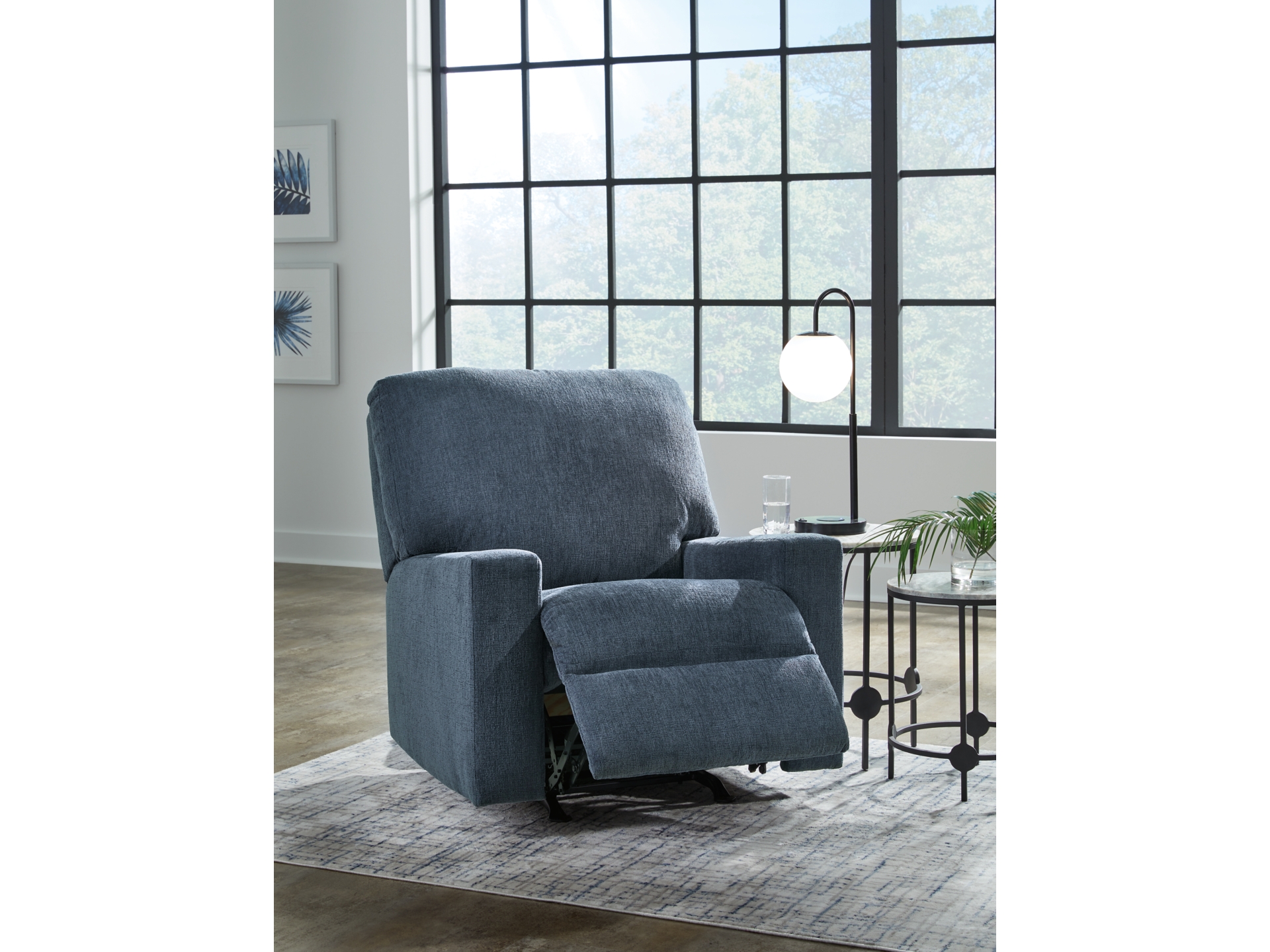 Image 1 of Rannis Manual Rocker Recliner Navy 
