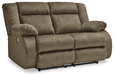 Burkner Power Reclining Loveseat, Mocha, large