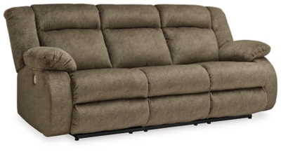 Burkner Power Reclining Sofa, Mocha, large