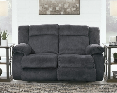 Burkner Power Reclining Loveseat, Marine, rollover