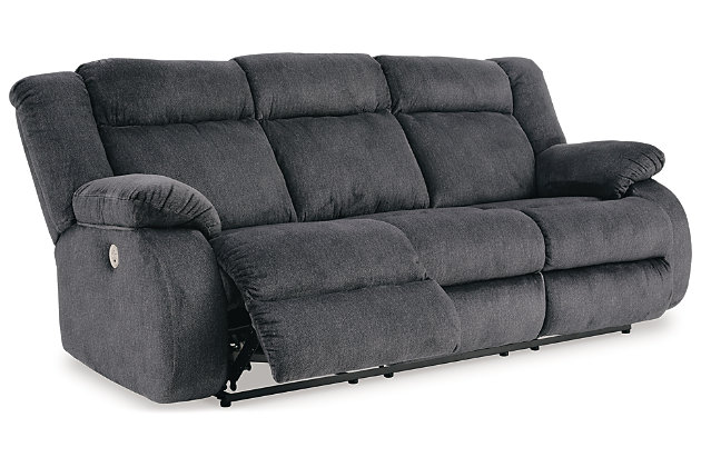 Red Note Loosely Burkner Power Reclining Sofa | Ashley