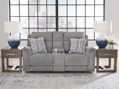 Overflow Power Reclining Loveseat with Console, , rollover