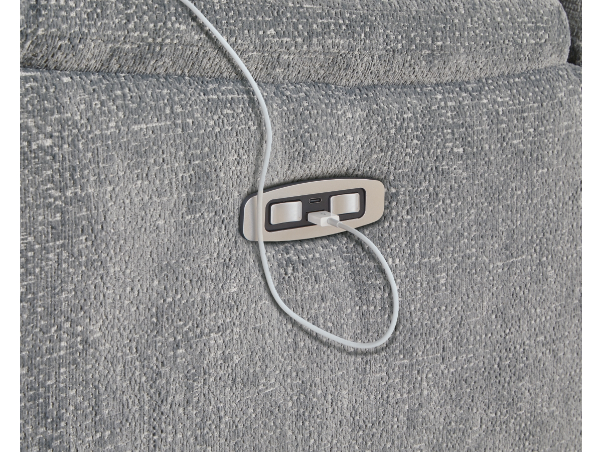 Overflow Next-Gen Nuvella™ Performance Fabric Dual Power Reclining