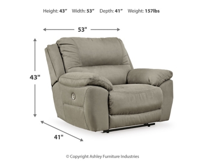 Next-Gen Gaucho Oversized Power Recliner, Putty, large