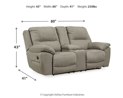 Next-Gen Gaucho Reclining Loveseat with Console, , large