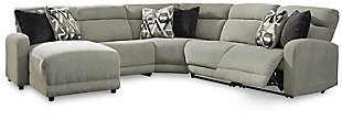 Colleyville 5-Piece Power Reclining Sectional with Chaise, , large