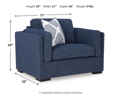 Evansley Oversized Chair Dimensions