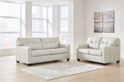 White leather couch ashley outlet furniture