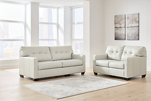 Belziani Sofa and Loveseat, Coconut, rollover