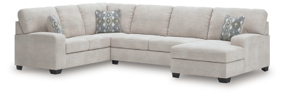 Rodington 3-Piece Sectional with Chaise, Concrete, large