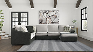 Bilgray 3-Piece Sectional, Pewter, rollover