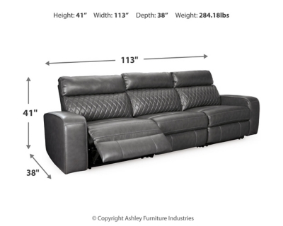 Samperstone 3-Piece Power Reclining Sectional, , large