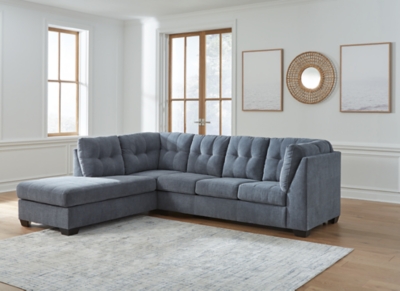 Marleton 2-Piece Sectional with Chaise, Denim