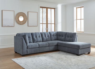 55303S2 Marleton 2-Piece Sectional with Chaise, Denim sku 55303S2