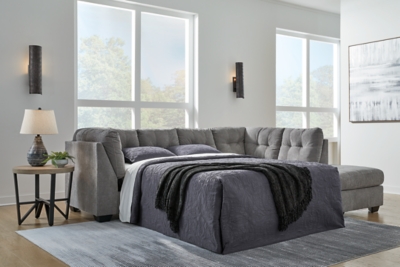 Marleton 2-Piece Sleeper Sectional with Chaise, Gray