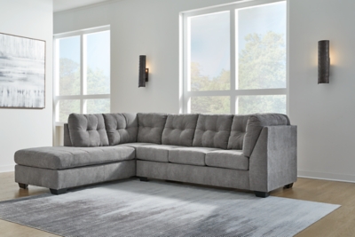 55305S1 Marleton 2-Piece Sectional with Chaise, Gray sku 55305S1