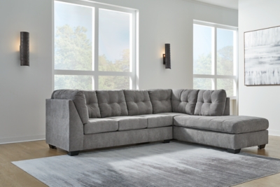 55305S2 Marleton 2-Piece Sectional with Chaise, Gray sku 55305S2