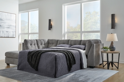 Marleton 2-Piece Sleeper Sectional with Chaise, Gray