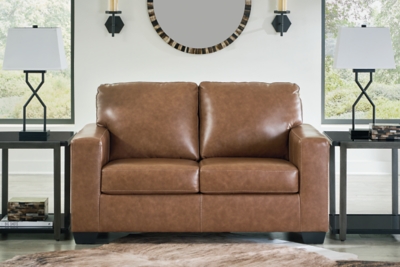 5560335 Bolsena Leather Loveseat Leather, Caramel sku 5560335