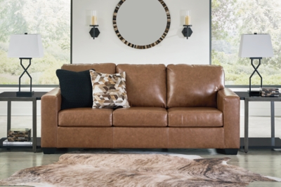 Bolsena Leather Sofa Leather, Caramel