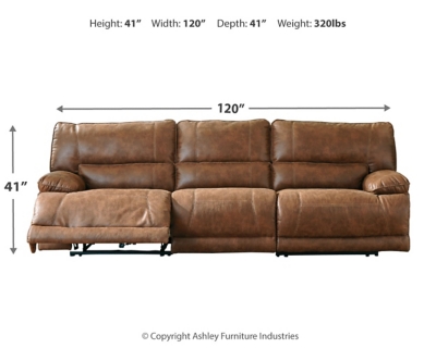 Thurles saddle reclining deals sofa