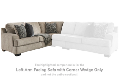 Bovarian Left-Arm Facing Sofa with Corner Wedge