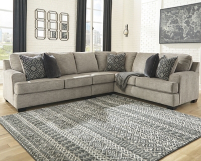 APK-56103-R3 Bovarian 3-Piece Sectional, Stone sku APK-56103-R3