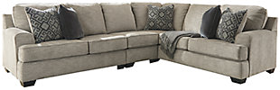 Bovarian 3-Piece Sectional, Stone, large