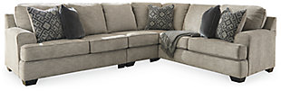 Bovarian 3-Piece Sectional, Stone, large