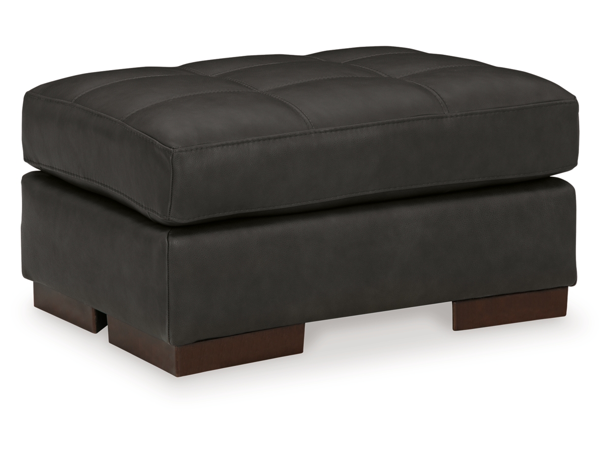 アシュレイ　オットマン Luigi Leather Ottoman | Ashley