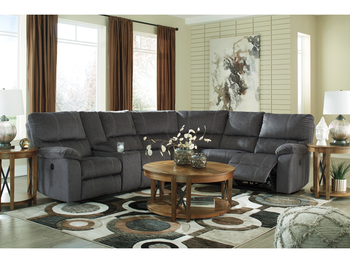 Urbino 3 Piece Power Reclining Sectional Ashley