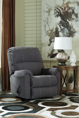 Signature Design by Ashley Earhart 2910125 Casual Rocker Recliner with  Pillow Arms, Arwood's Furniture