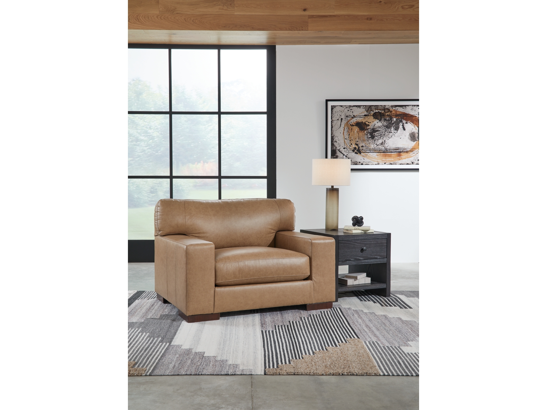 Image 2 of Lombardia Leather Sofa and Loveseat chair