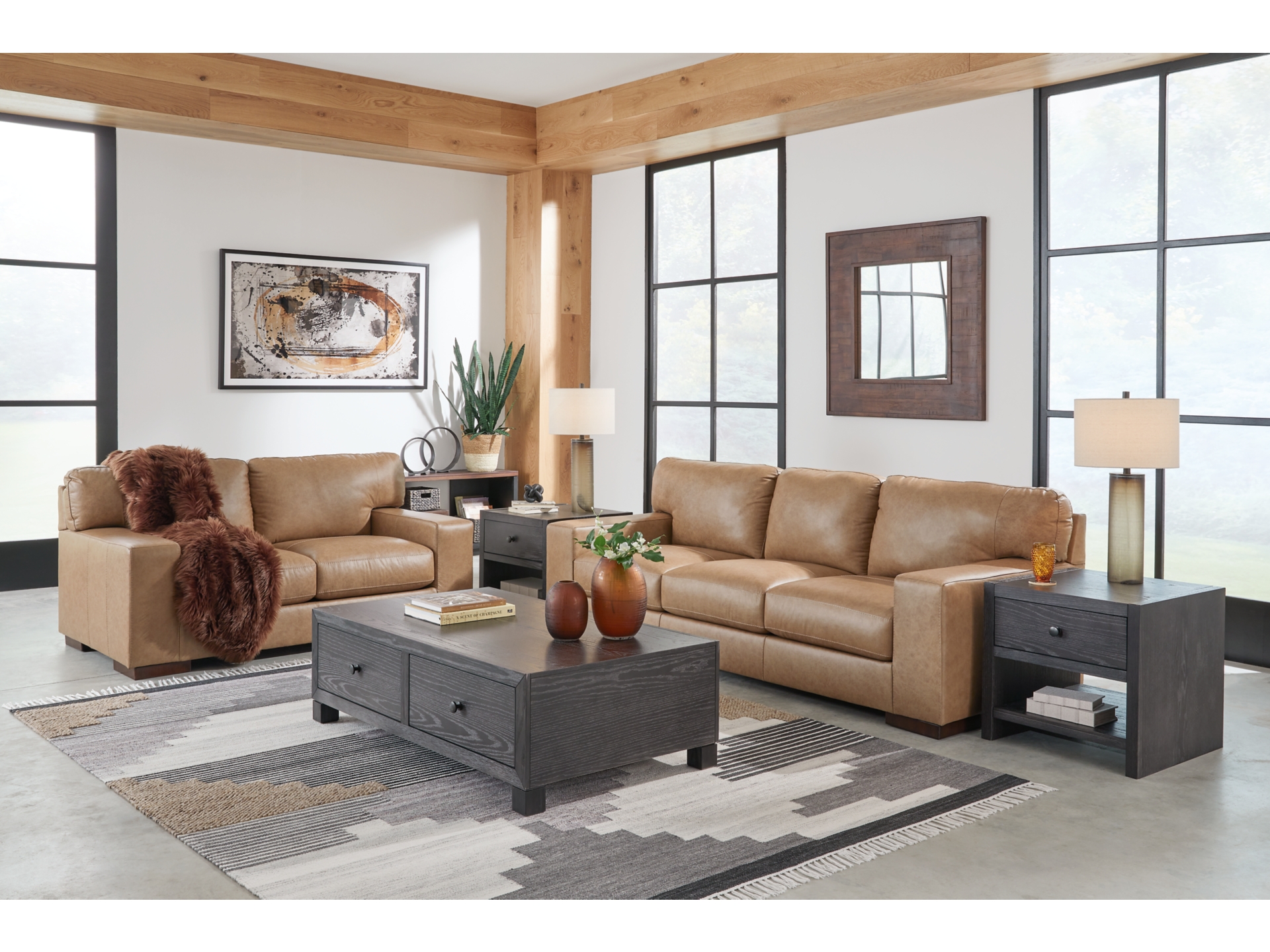 Lombardia Leather Sofa and Loveseat chair