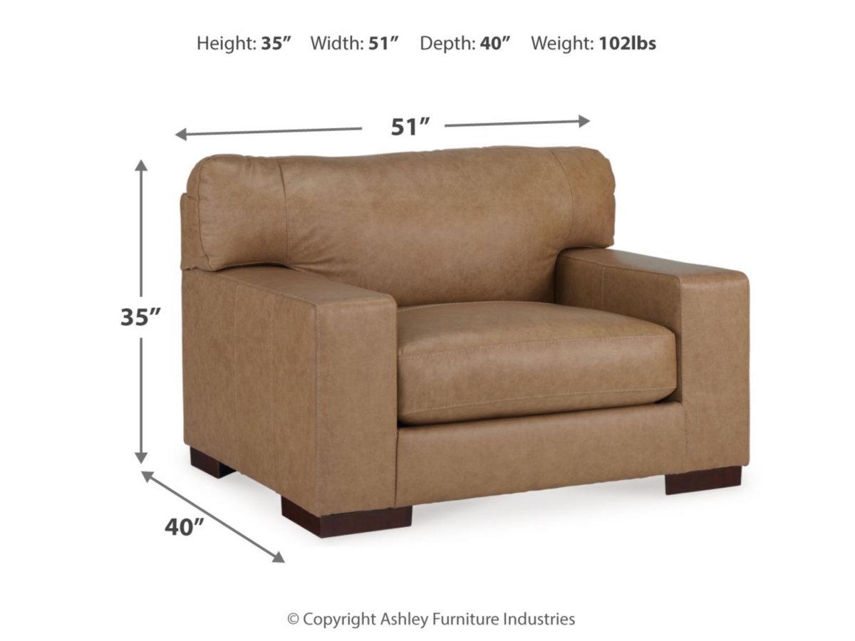 Lombardia Oversized Leather Chair | Ashley