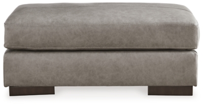 Ashley furniture deals leather ottoman