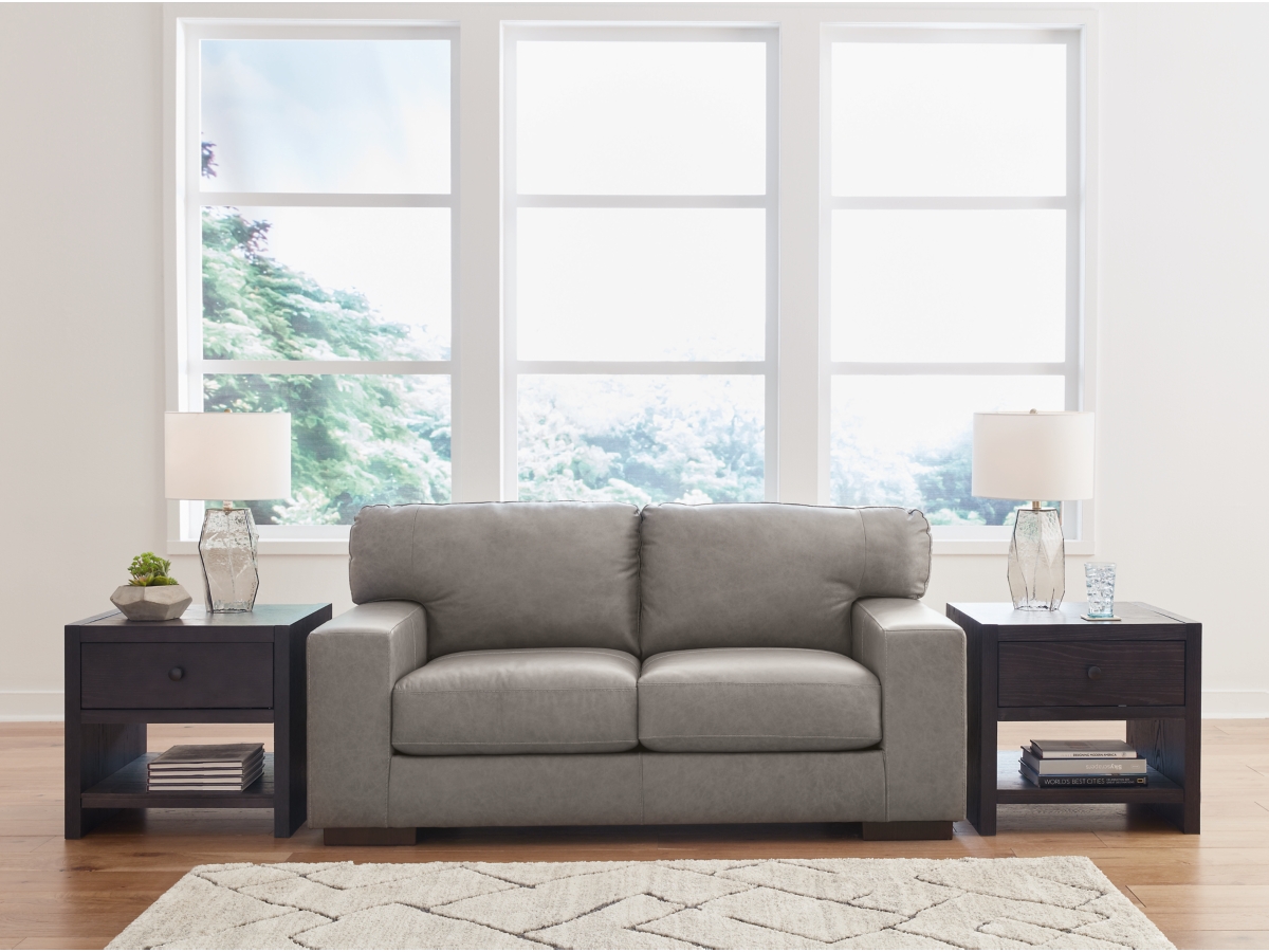Lombardia Leather Loveseat | Ashley
