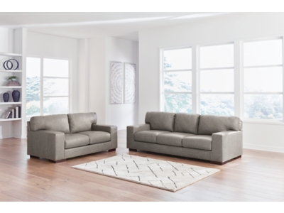 Lombardia Sofa and Loveseat, Fossil, large